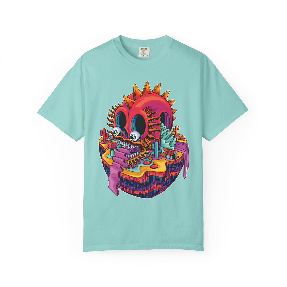 Fantasy Dragon Tee - Psychedelic Monument Valley Art Shirt