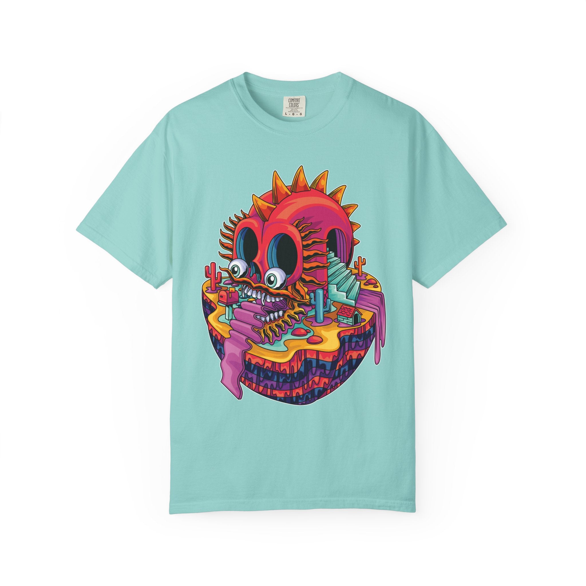 Fantasy Dragon Tee - Psychedelic Monument Valley Art Shirt - Sinful Threads