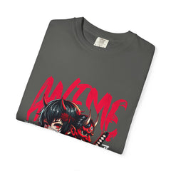 Oni Mask Anime Tee - Katana Demon Girl - Japanese Gift