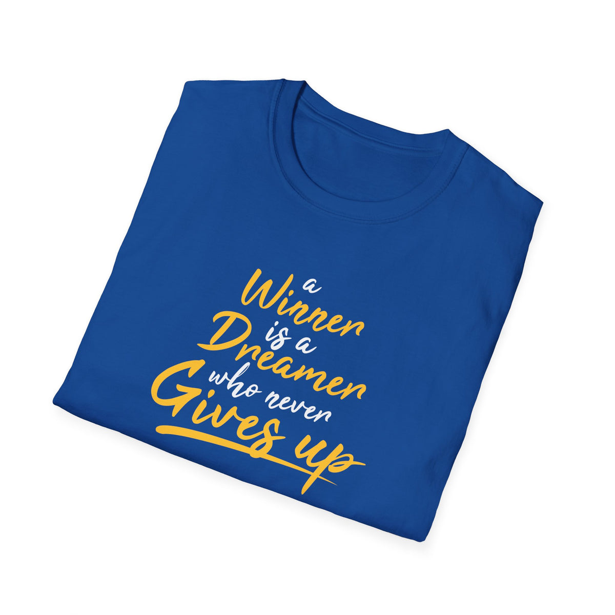 Winner Dreamer Inspirational Graphic Tee - Never Give Up - Sinful Threads