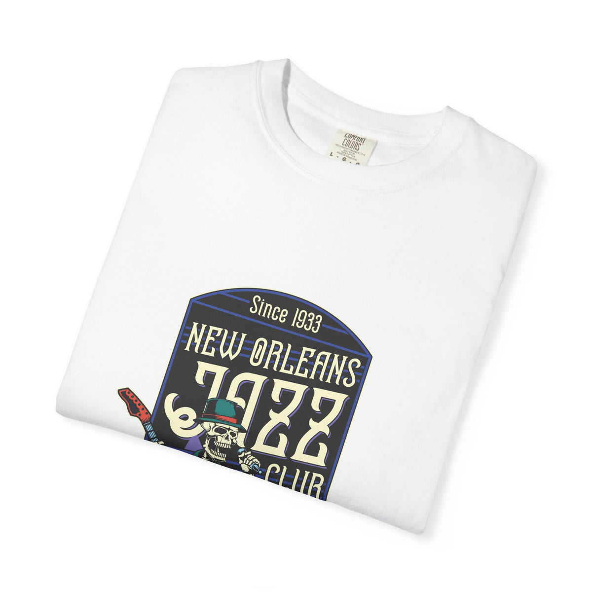 New Orleans Jazz Shirt - Jazz Club Skull Tee, NOLA Music Gift