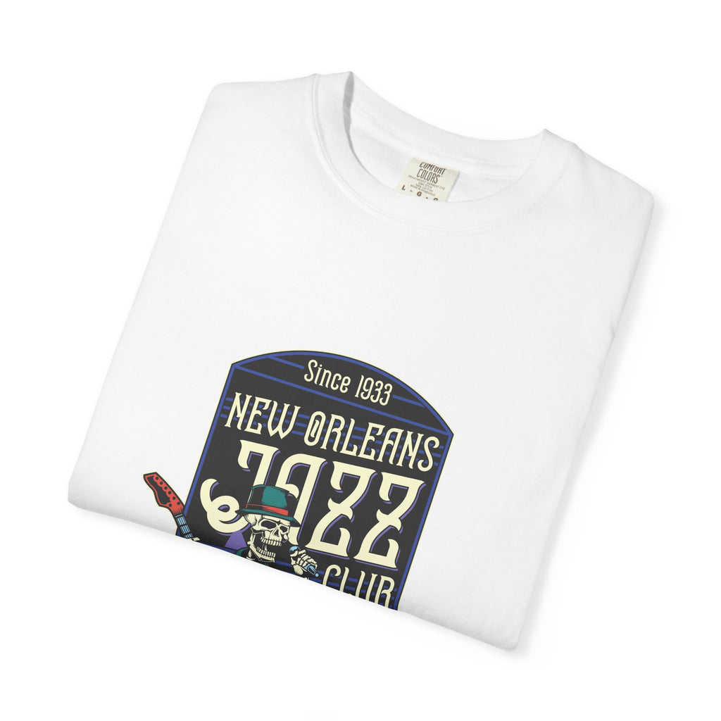 New Orleans Jazz Shirt - Jazz Club Skull Tee, NOLA Music Gift - Sinful Threads
