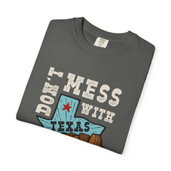 Dont Mess With Texas Map Novelty Design Humor T-Shirt