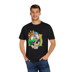 Floral Skull Shirt - Gothic Botanical Tee - Surreal Art