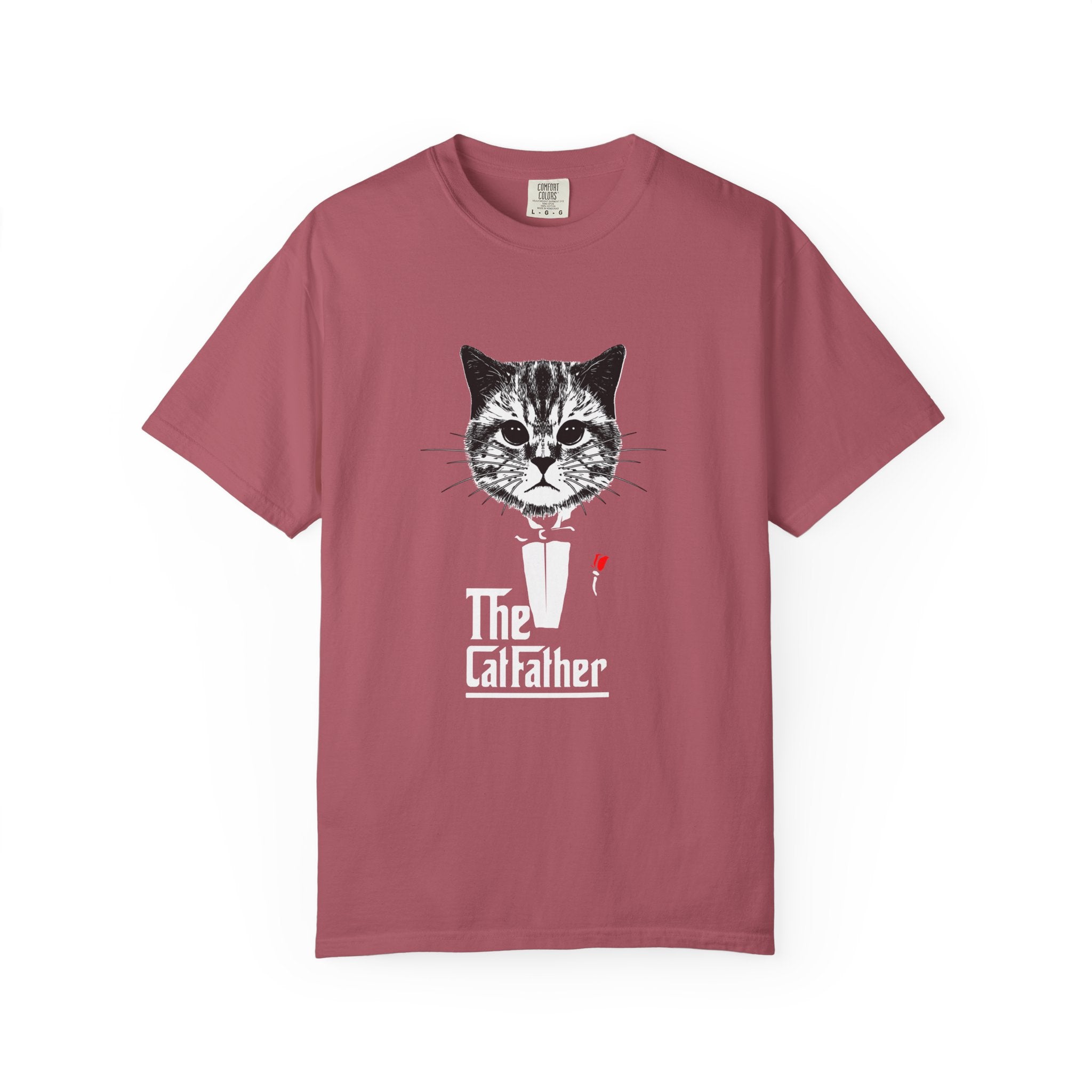 Cat Father Tee - Funny Kitten Shirt - Tuxedo Graphic Tee - Sinful Threads
