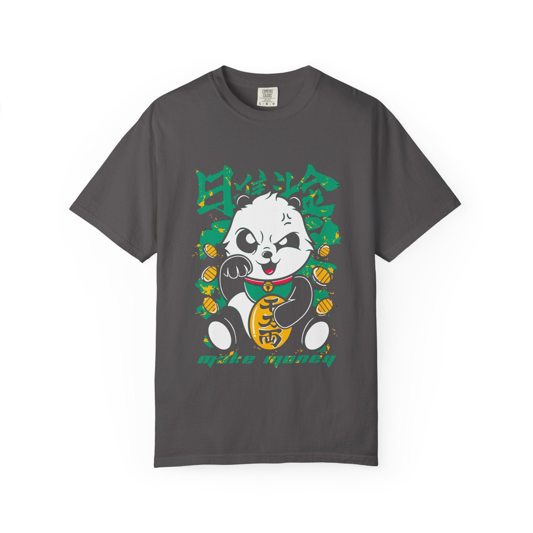 Lucky Panda Fortune Tee - Make Money Graphic Design - Sinful Threads