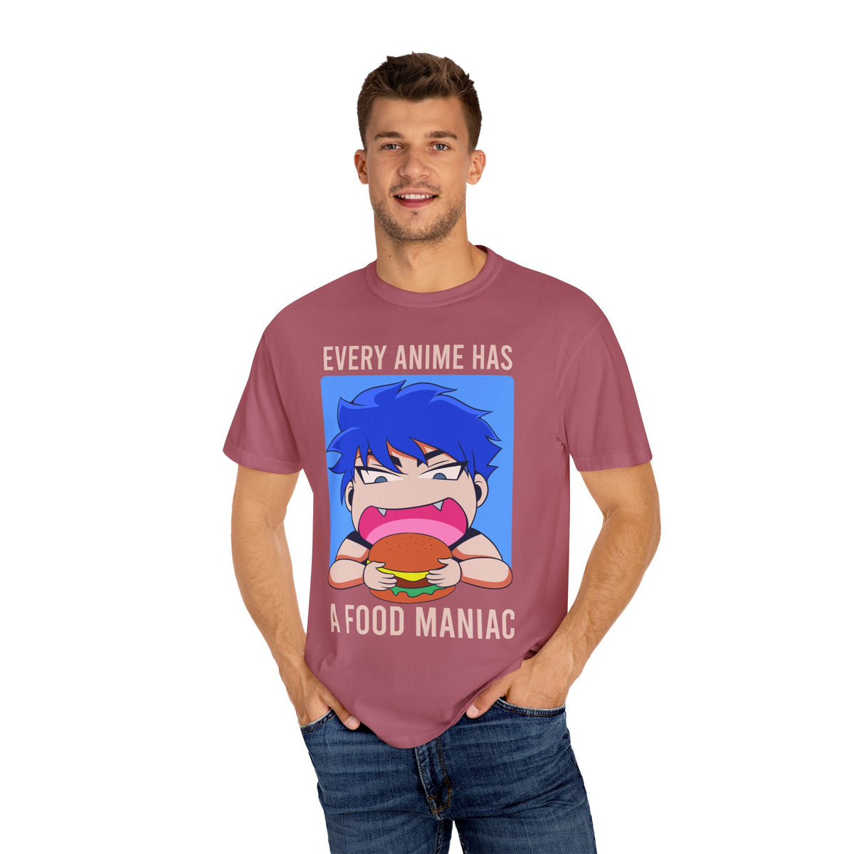 Otaku Graphic Tee - Anime Food Maniac Shirt - Foodie Gift