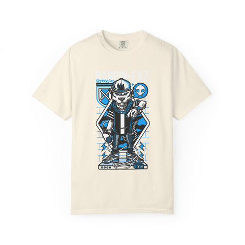 Gangster Wolf with Microphone Urban Art Drawing T-Shirt