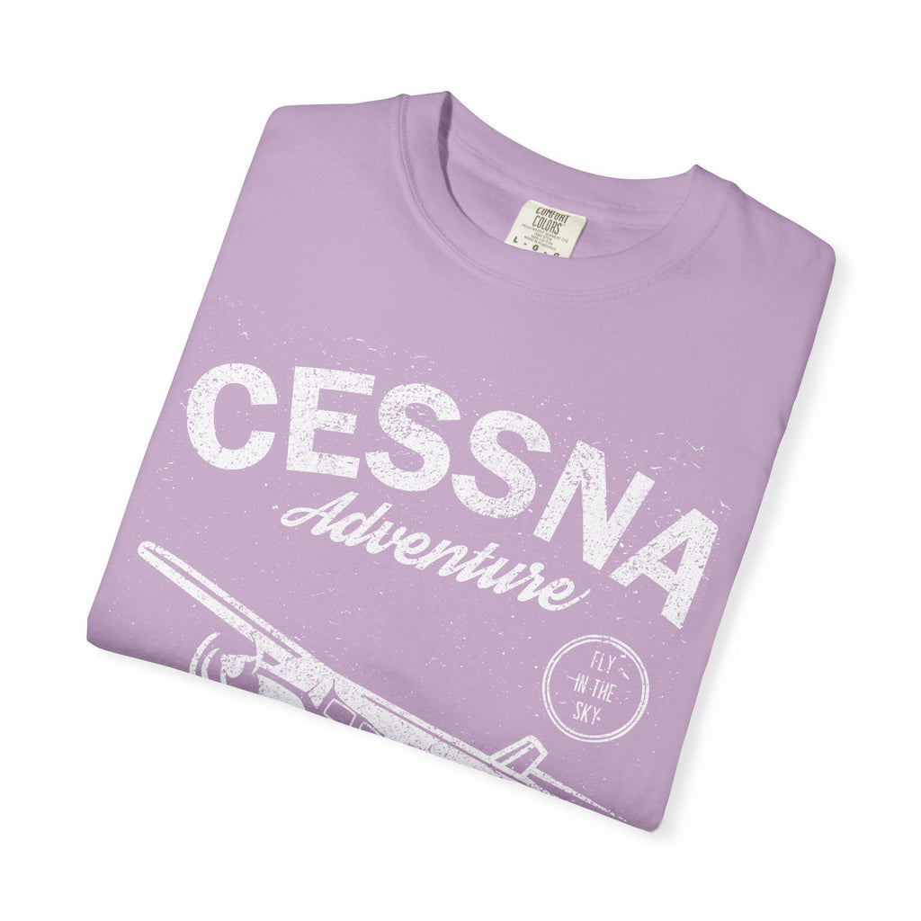 Cessna Adventure Travel Around The World Retro Airlines T-Shirt - Sinful Threads