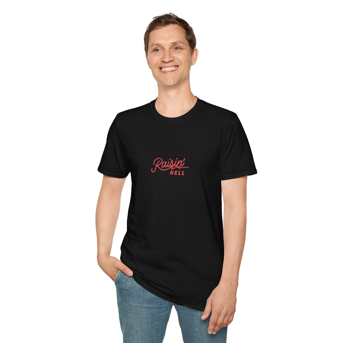 Raising Hell Graphic T-Shirt - Bold Rebellious Design Tee