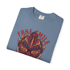 Fake Smile Japanese Mask Quote Art Design Graphic T-Shirt