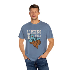 Dont Mess With Texas Map Novelty Design Humor T-Shirt