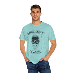 Barbershop Haircuts Shaves Classic Design Trendy T-Shirt - Sinful Threads