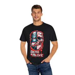 Robocop Dead or Alive Shirt with Robot Skull Design