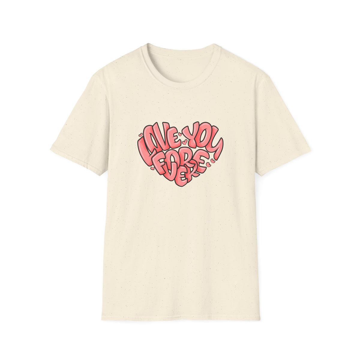 Love You Forever Heart Tee - Romantic Heart Graphic Tshirt - Sinful Threads