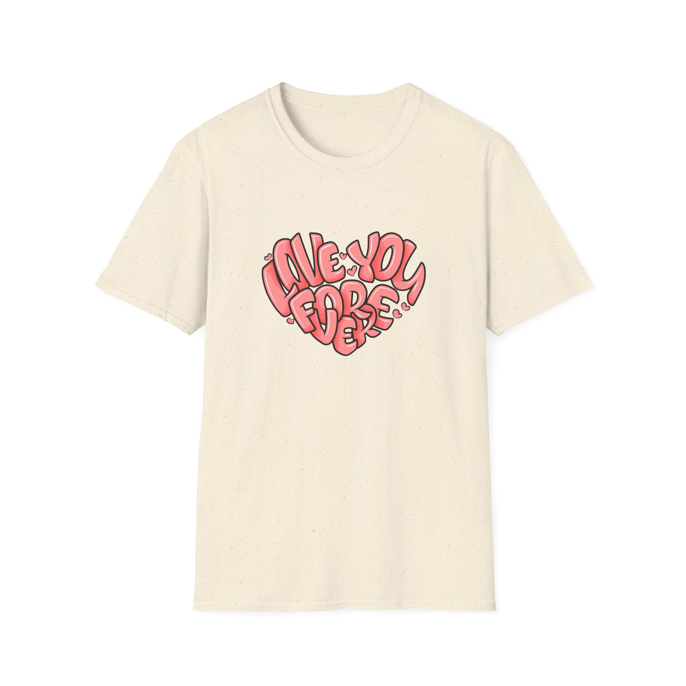 Love You Forever Heart Tee - Romantic Heart Graphic Tshirt - Sinful Threads