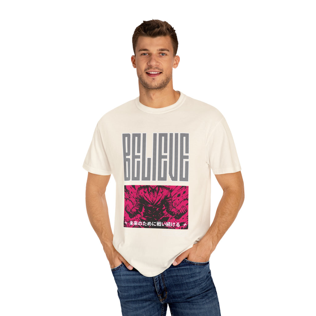 Believe Anime Tee - Bold Japanese Motivational - Gift - Sinful Threads