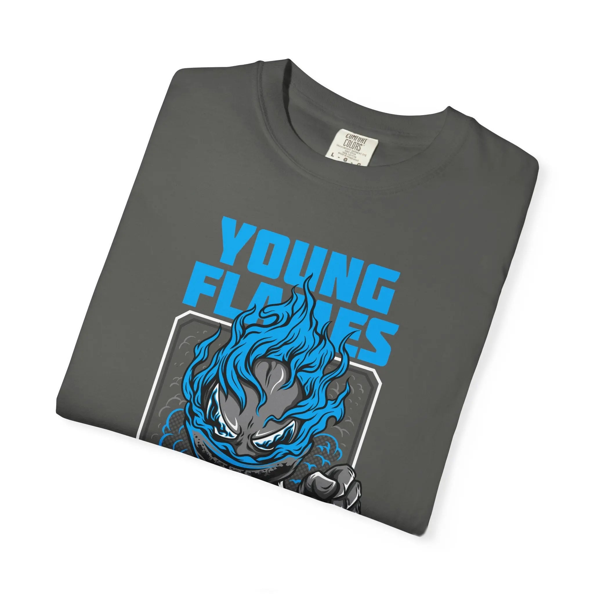 Young Flames Graphic T-Shirt Bold and Fierce Design - Sinful Threads