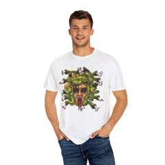 Medusa Snake Tee - Gorgon Statement Mythology Gift Shirt - Sinful Threads