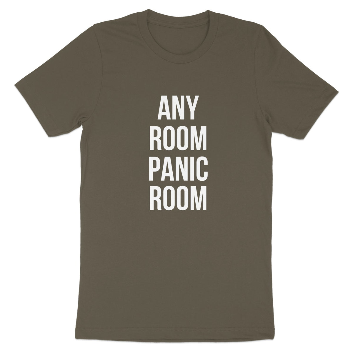 Any Room Panic Room White Text T-Shirt product