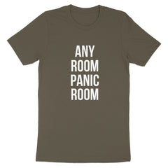 Any Room Panic Room White Text T-Shirt product