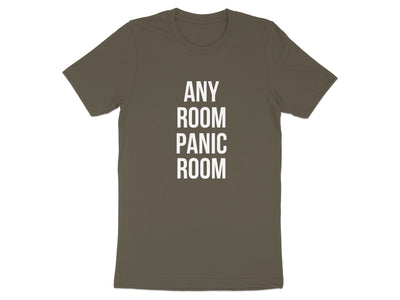 Any Room Panic Room White Text T-Shirt product