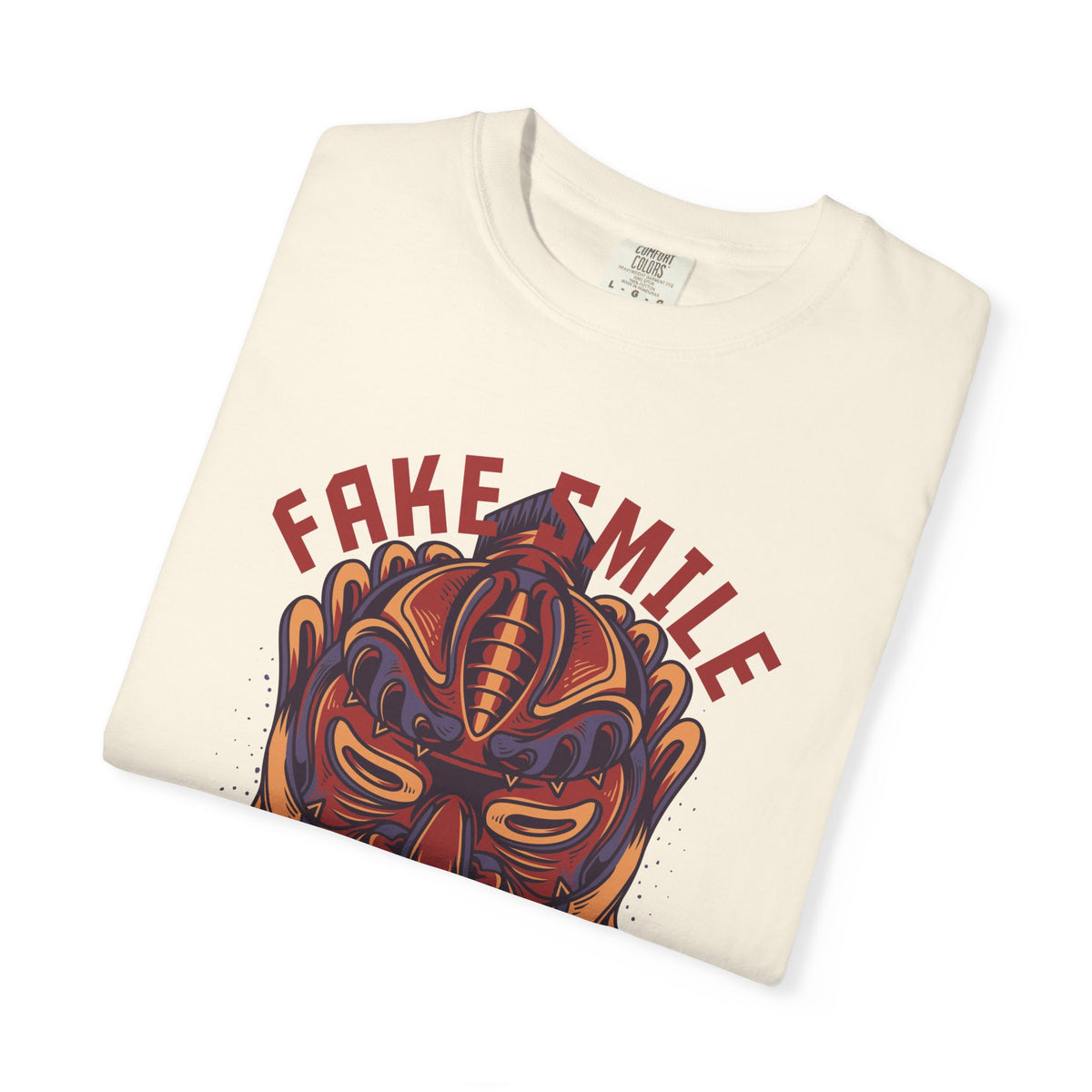 Fake Smile Japanese Mask Quote Art Design Graphic T-Shirt