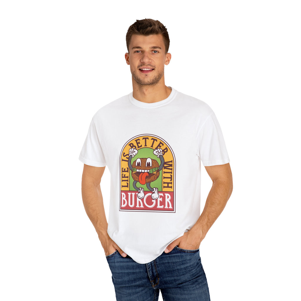 Cute Burger Shirt - Life Is Better Tee - Funny Foodie Gift - Sinful Threads