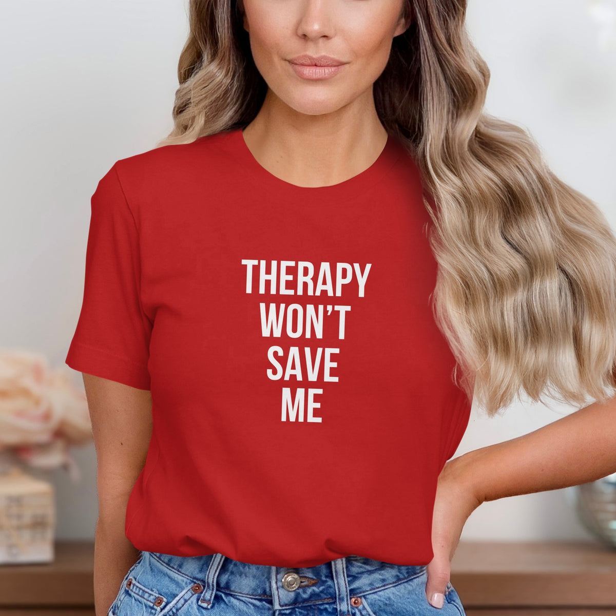 Therapy Won't Save Me Statement T-Shirt product type