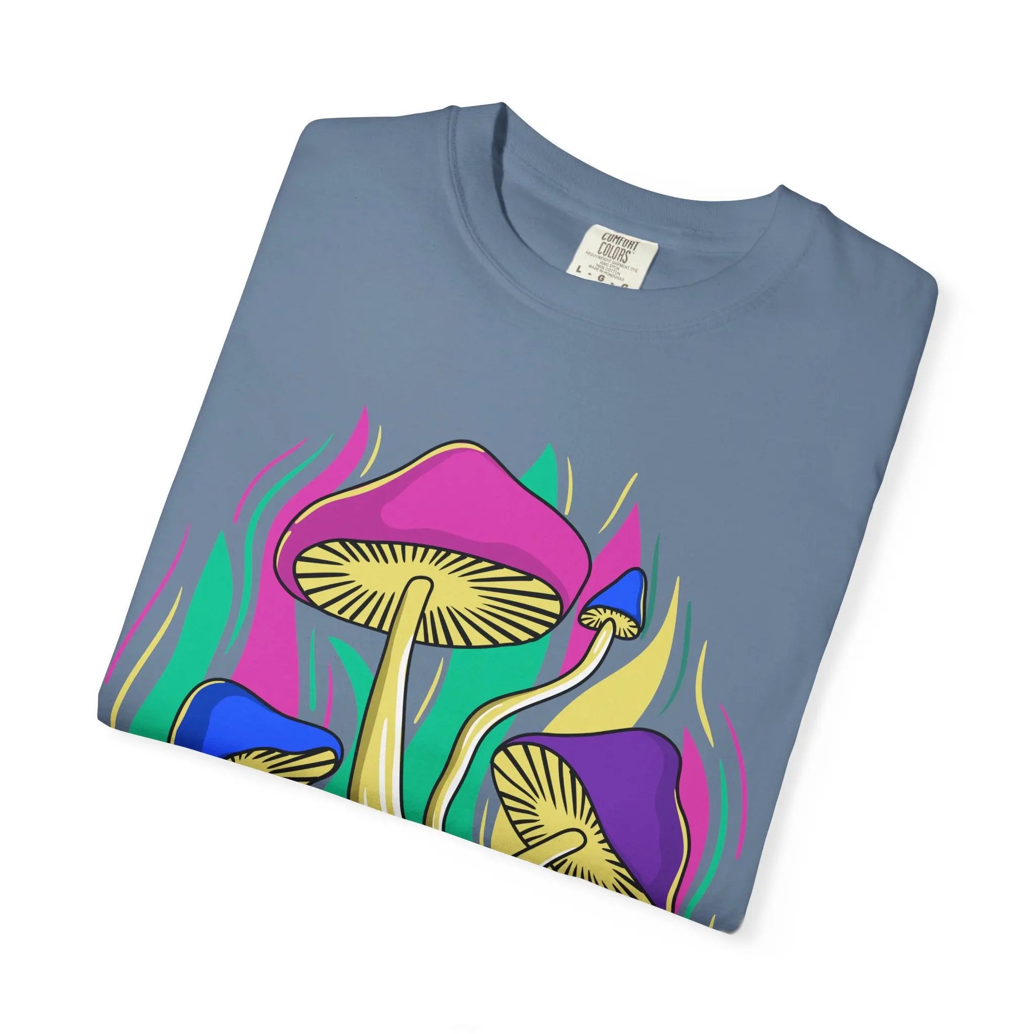Psychedelic Mushroom Tee - Funky Art Cottagecore - Sinful Threads