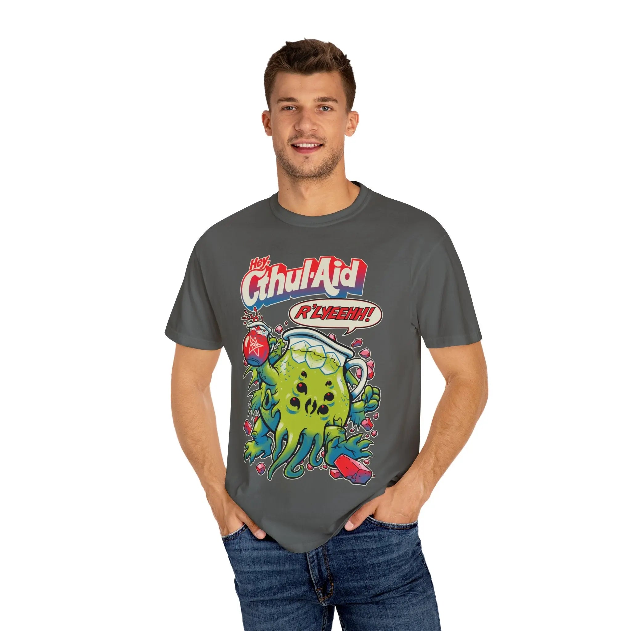 Cthulhu Parody Tee - Funny Cosmic Beverage Comedy Shirt - Sinful Threads