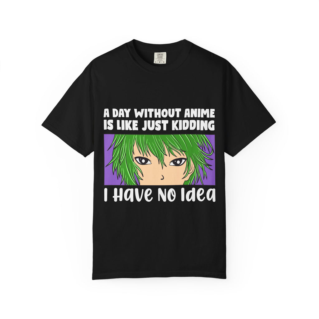Anime Style Shirt – A Day Without Anime Tee Manga Graphic Top - Sinful Threads
