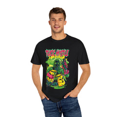 Toxic Hustle Hazmat Gas Mask Biohazard Tee - Survival Horror Shirt