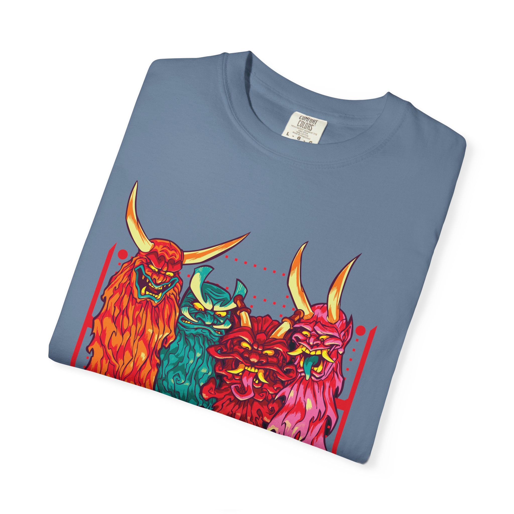 Oni T Shirt - Samurai Tee with Bold Japanese Design - Sinful Threads