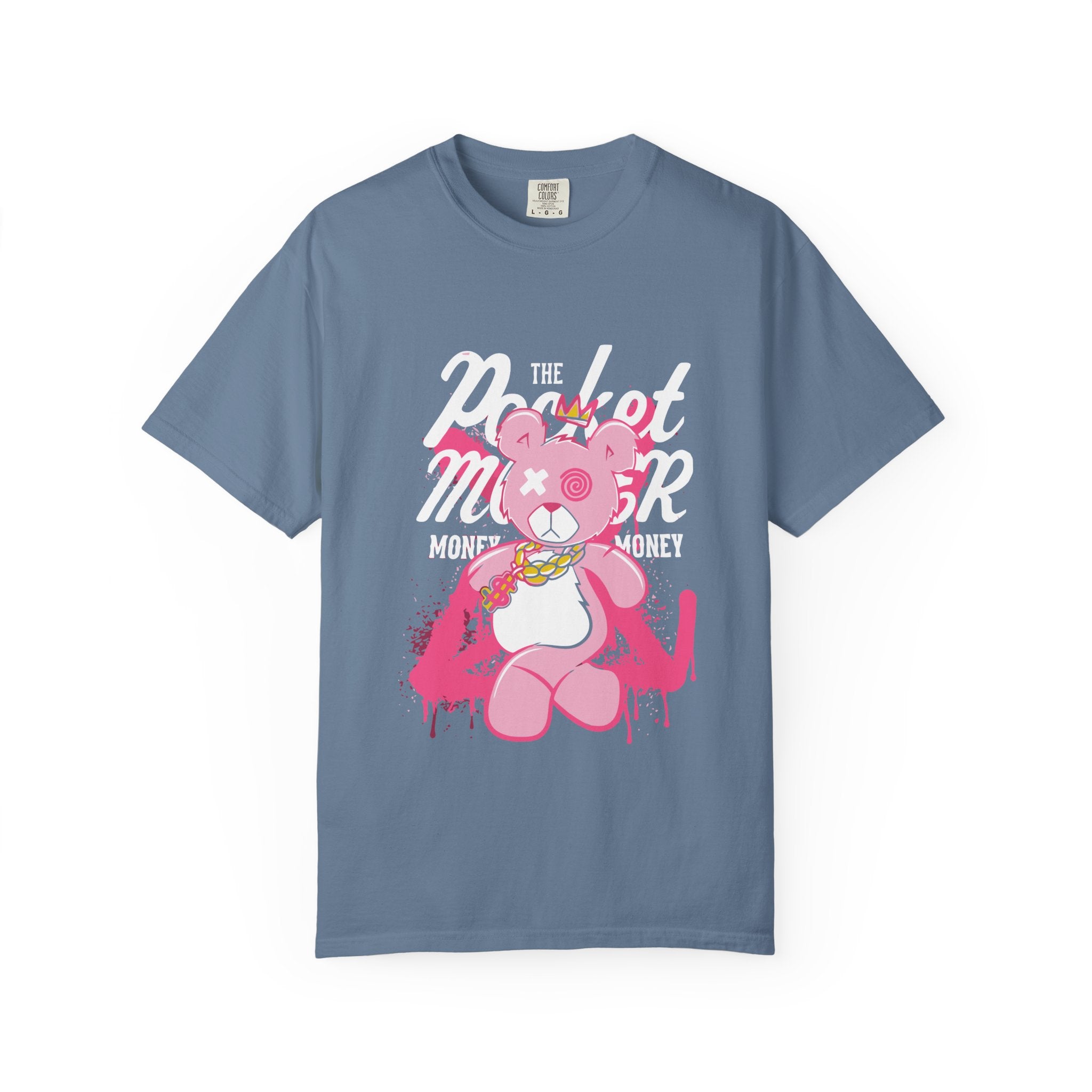 Pink Bear Tee - Urban Streetwear Graphic Design - Sinful Threads