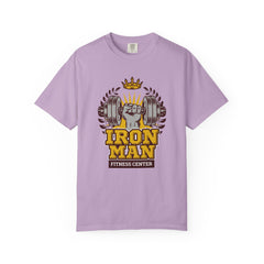 Iron Man Fitness Center Logo Graphic Design Image T-Shirt