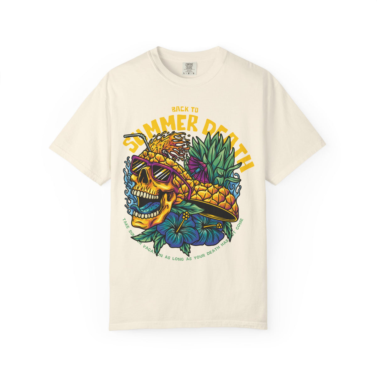 Pineapple Skull Tee - Tropical Skull Tee - Edgy Summer Gift
