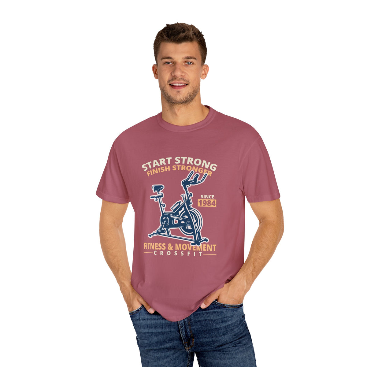 Start Strong Finish Stronger Fitness Movement Since 1984 T-Shirt