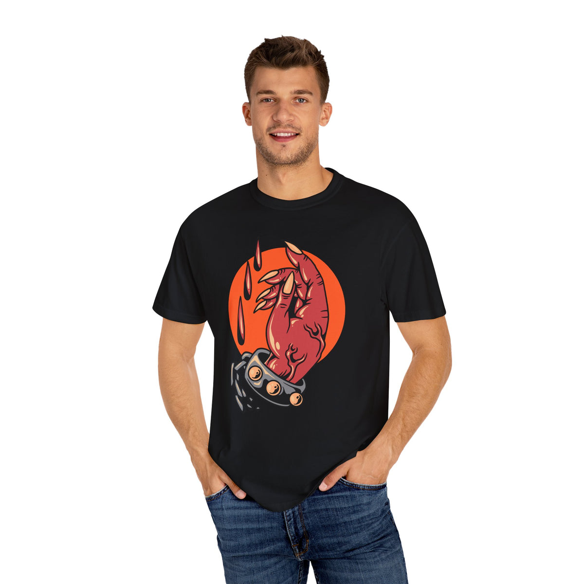 Occult Alternative Gift - Spooky Devil Hand Tee Shirt