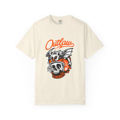 Outlaw Skull with Bat Rider Life To Ride Graphic T-Shirt