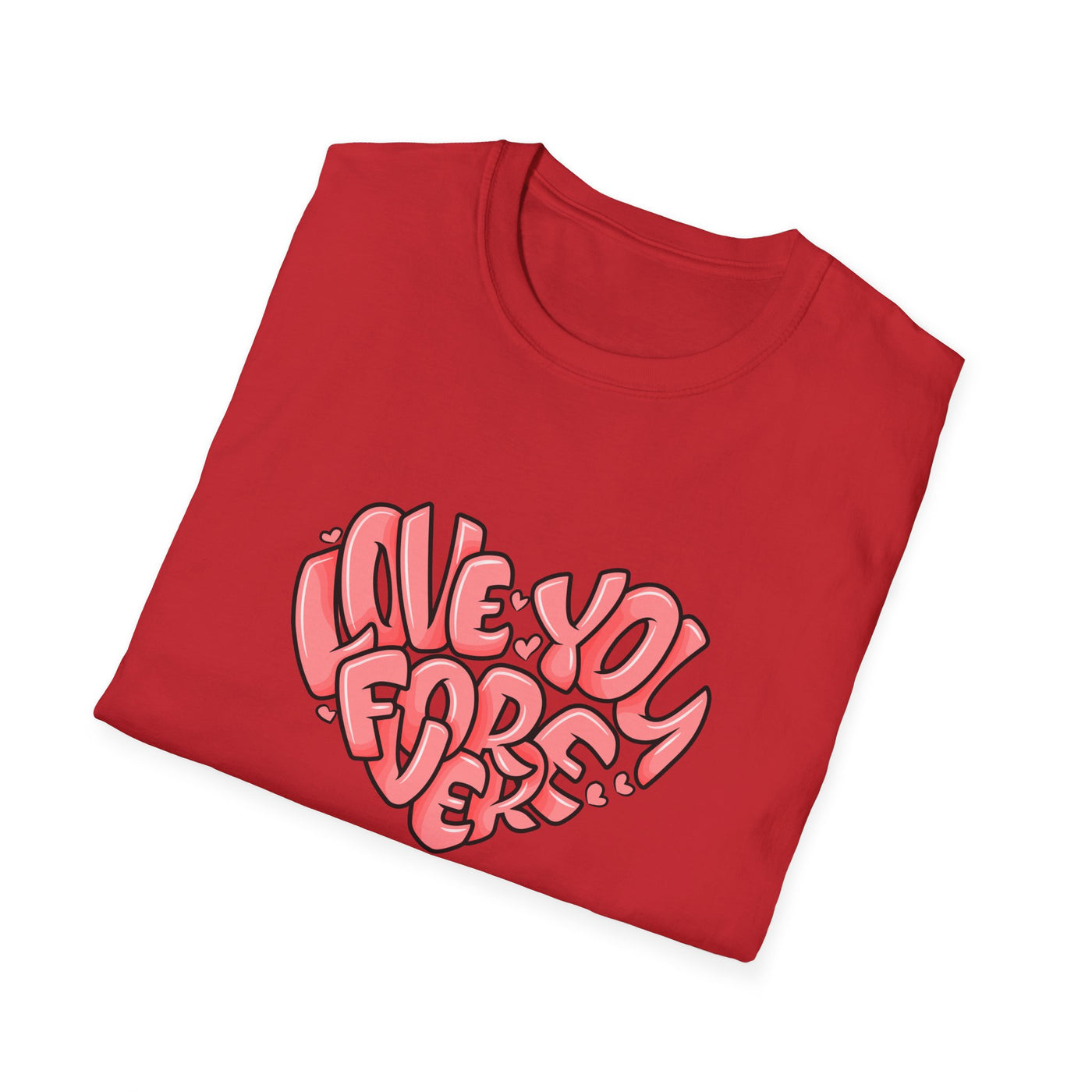 Love You Forever Heart Tee - Romantic Heart Graphic Tshirt - Sinful Threads