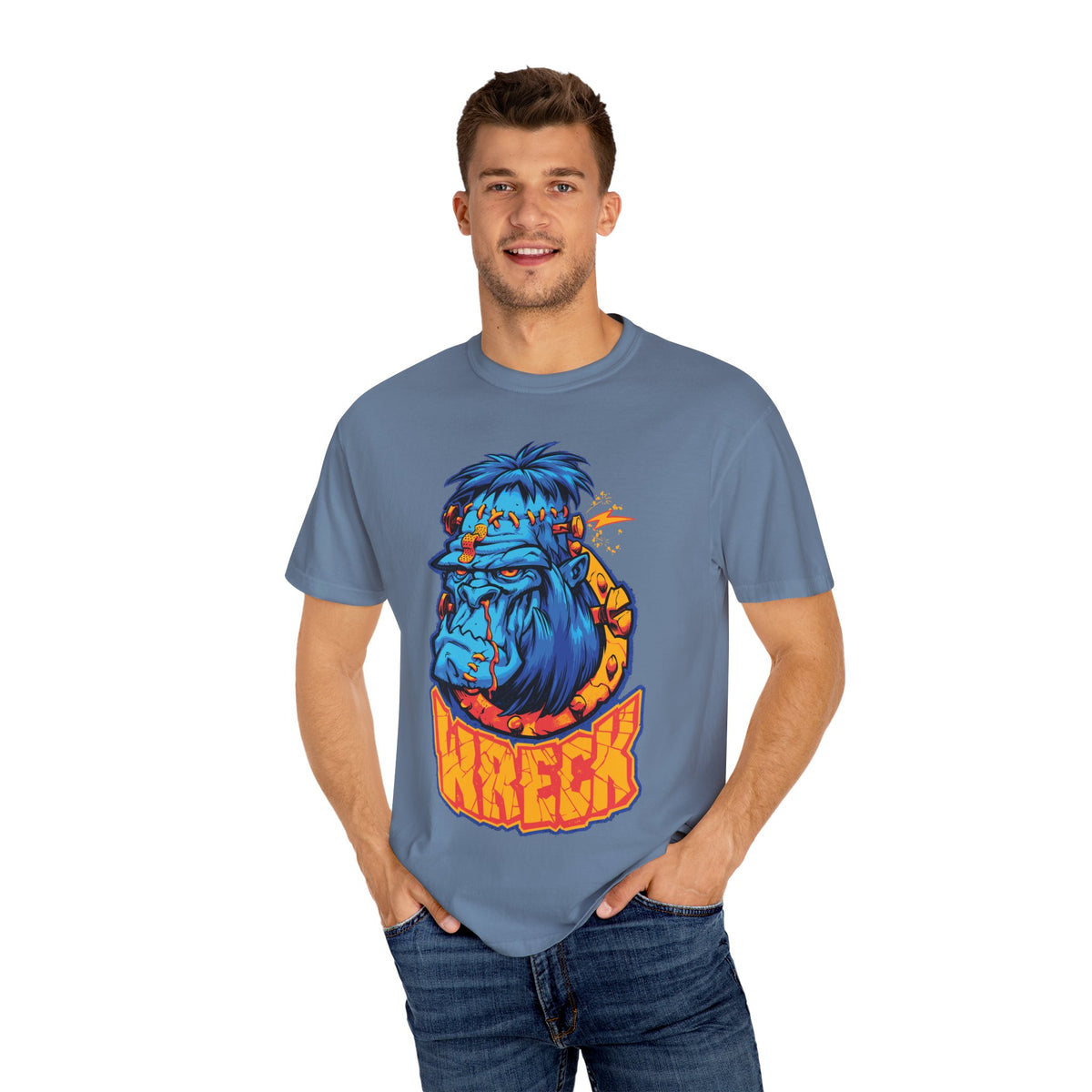 Frankenstein cartoon tee - Horror streetwear unisex shirt