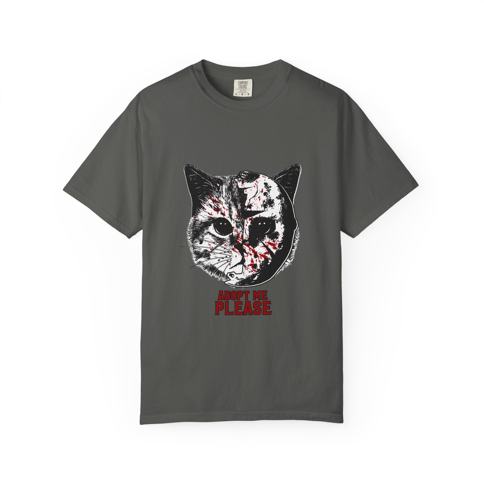 Horror Cat Tee - Spooky Jason Kitty - Friday 13th Shirt - Sinful Threads