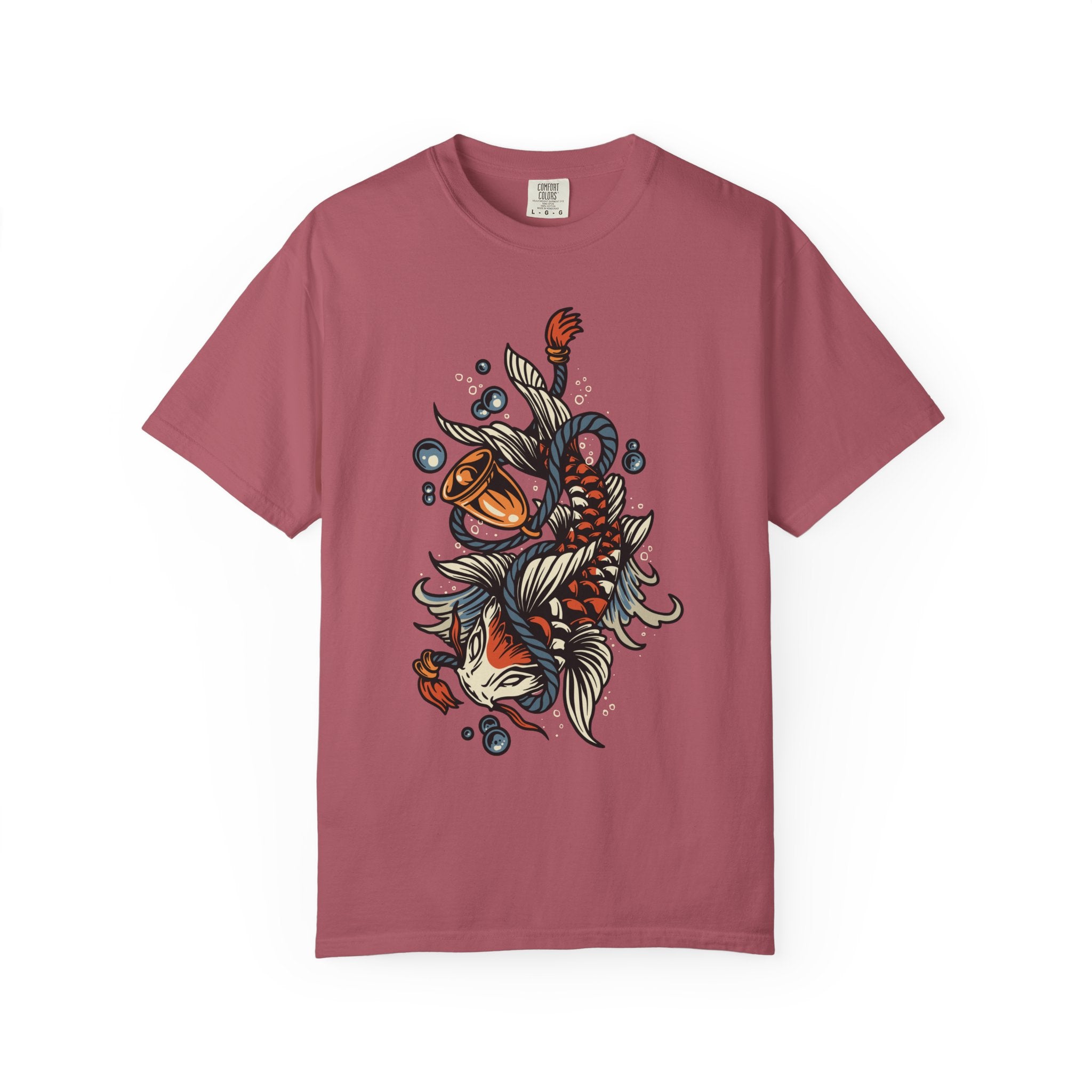 Koi Tattoo Shirt - Japanese Fish Tee, Traditional Art Gift - Sinful Threads