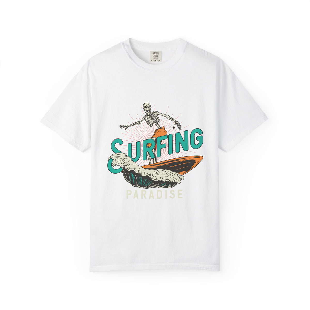Surfing Skeleton Shirt - Funny Skeleton Tee - Retro Surf Gift