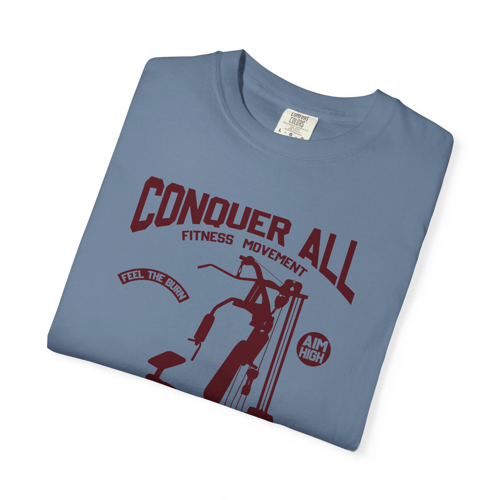 Conquer All Fitness T-Shirt - Gym Motivation Tee - Sinful Threads