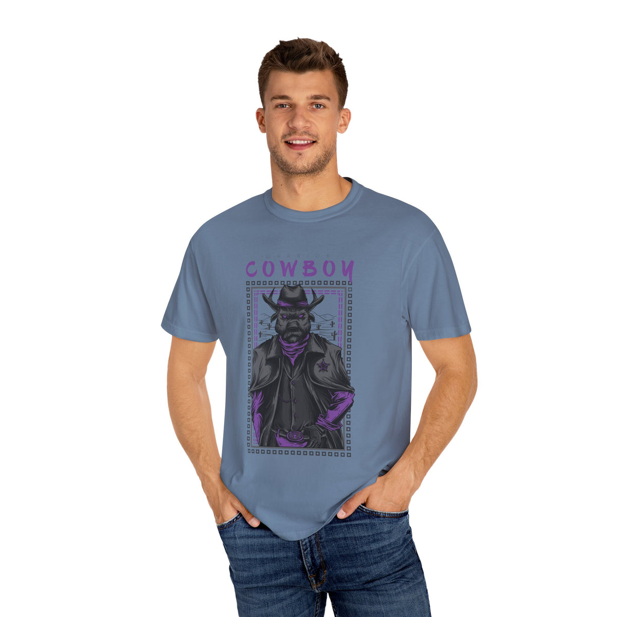 Warrior Cowboy Graphic Unisex Relaxed Fit T-Shirt