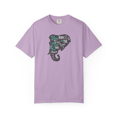 Trust in the Lord Will Find Strength Christian T-Shirt - Sinful Threads