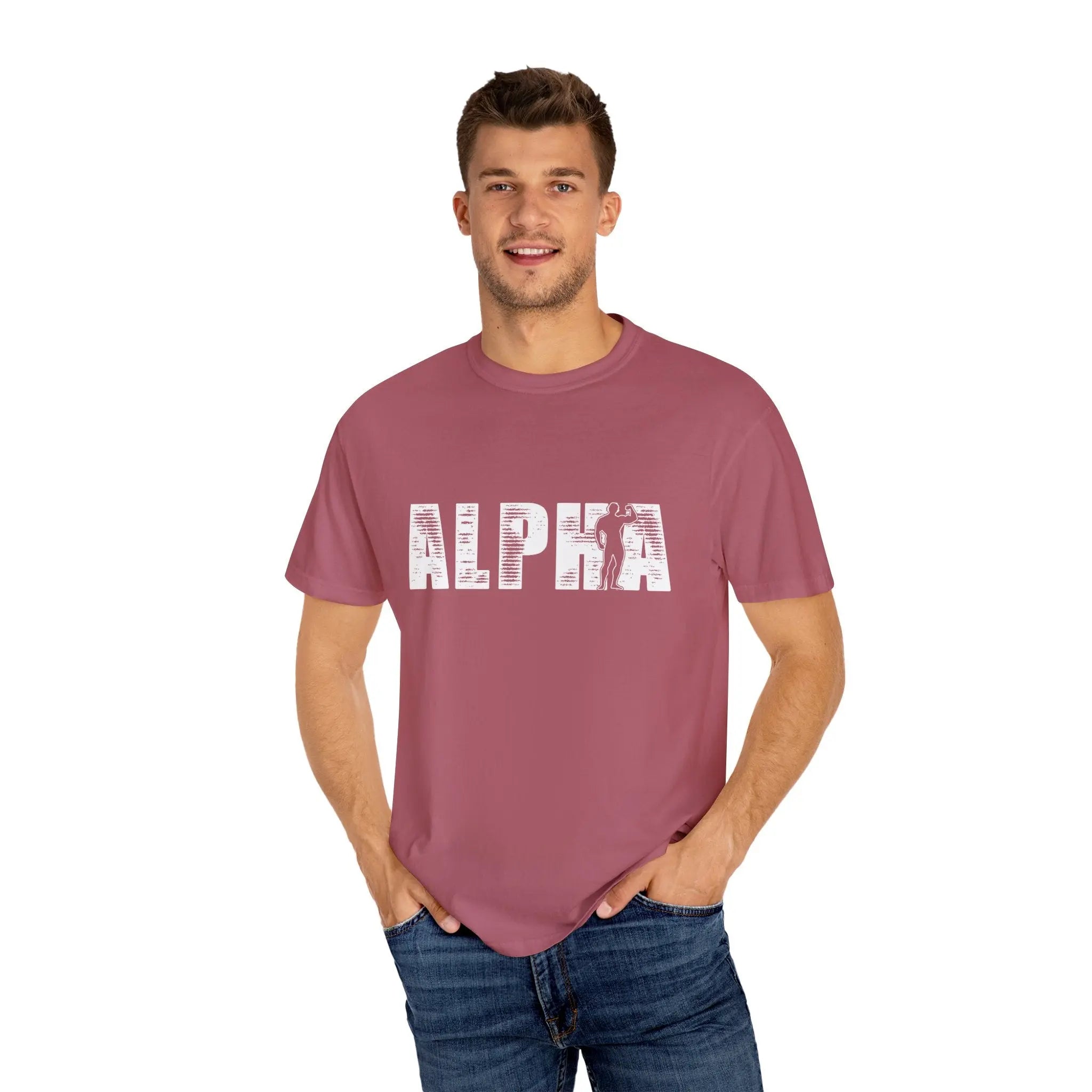 Alpha Male Bodybuilder Tee - Premium Muscle Graphic Design Printify