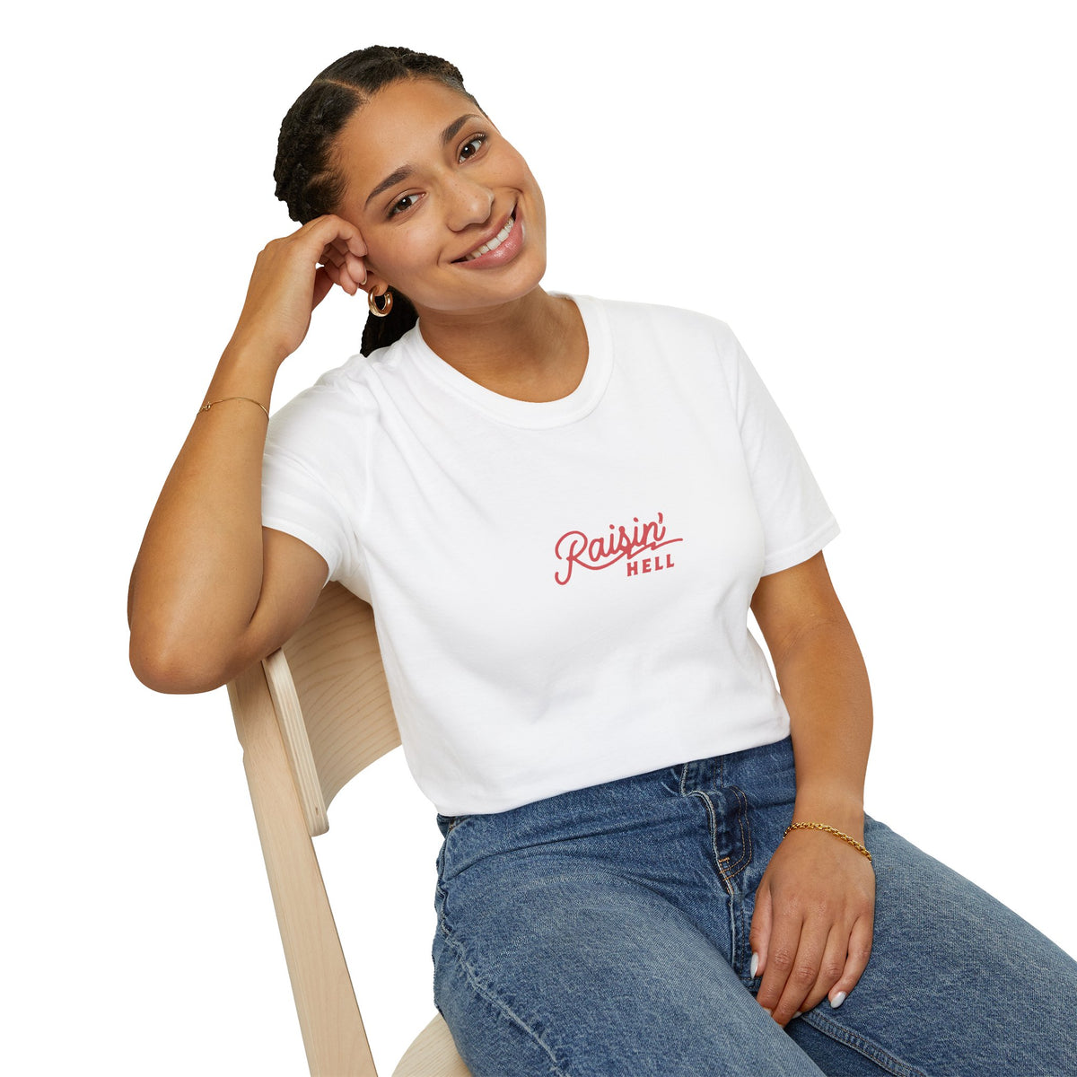 Raising Hell Graphic T-Shirt - Bold Rebellious Design Tee